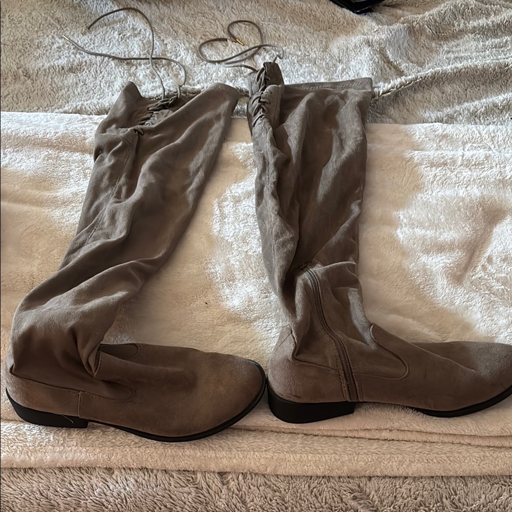Women's Tan Over-the-Knee Boots